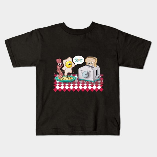 TOAST in the New Year Kids T-Shirt by TJWArtisticCreations